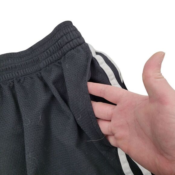 2/$20 Adidas Black & Grey Track Shorts Pants Size: M - Picture 5 of 8